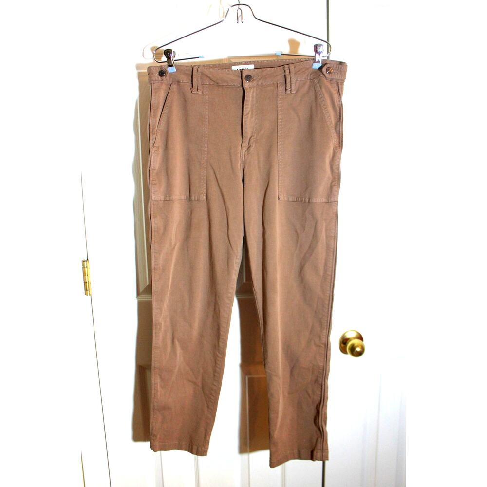 Pistola Brown Stretch Cotton Utility Pants sz 31